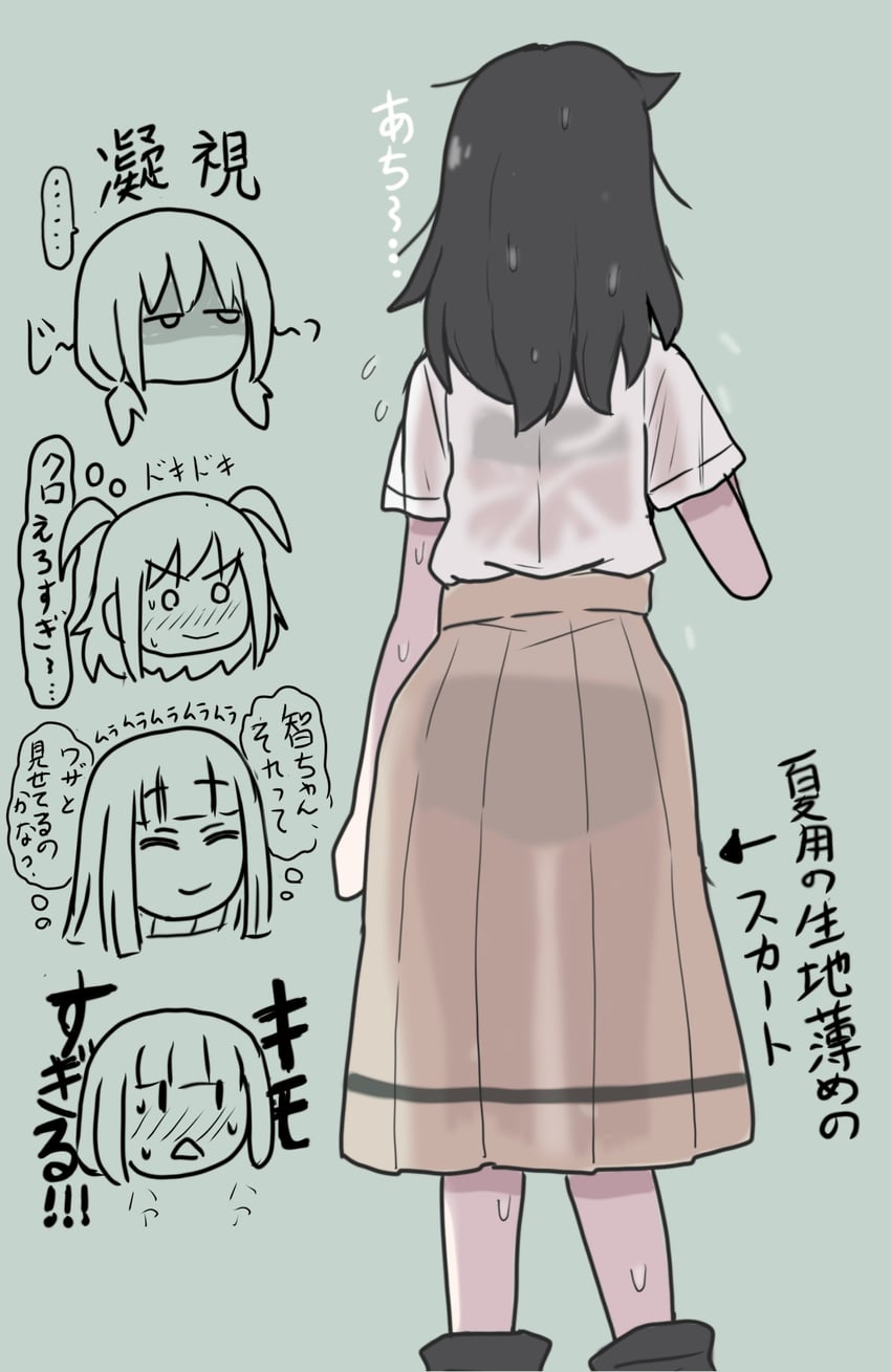 kuroki tomoko, tamura yuri, katou asuka, nemoto hina, and uchi emiri (watashi ga motenai no wa dou kangaetemo omaera ga warui!) drawn by babibubetazumida