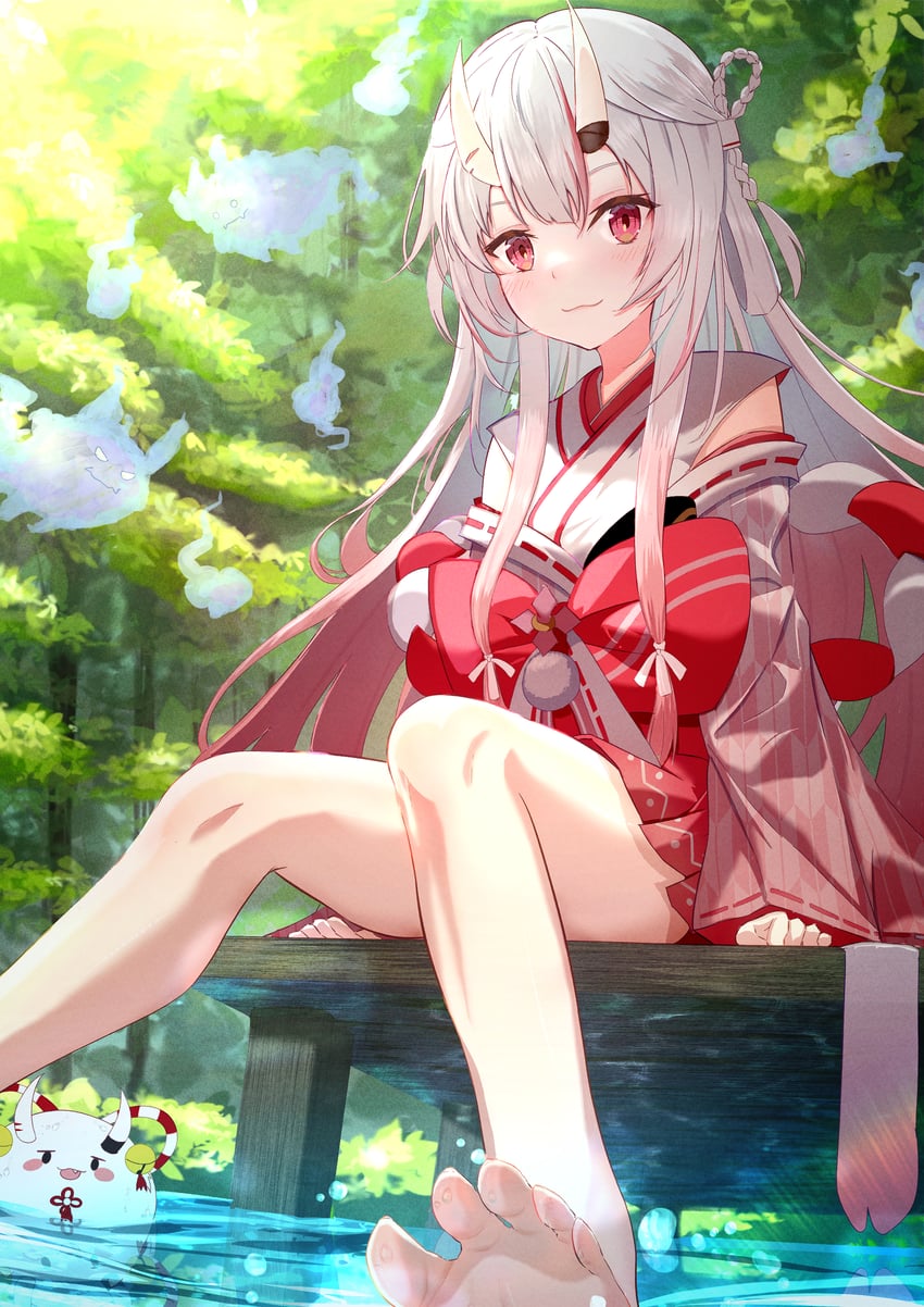 nakiri ayame, poyoyo, shiranui, and karma (hololive) drawn by hihi_(oekakihix)