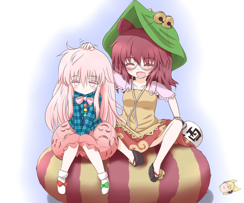 hata no kokoro and futatsuiwa mamizou (touhou) drawn by mofu_mofu
