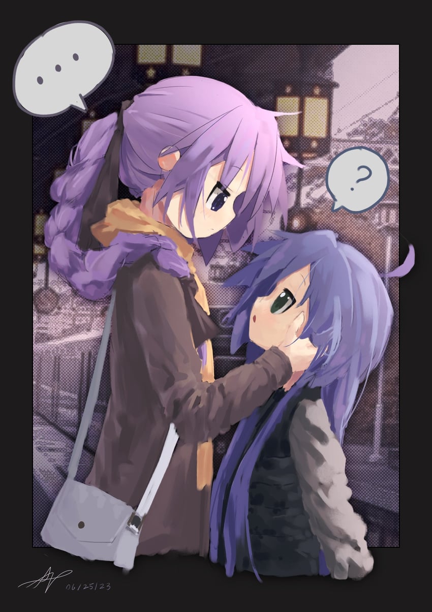 hiiragi kagami and izumi konata (lucky star) drawn by ap04astral