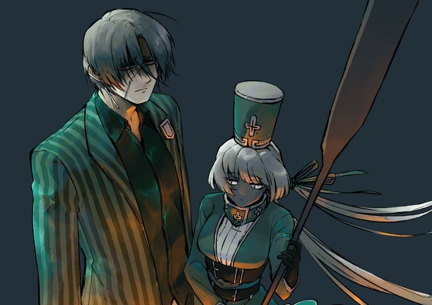 vergilius and charon (project moon and 1 more) drawn by yatsumeunagi