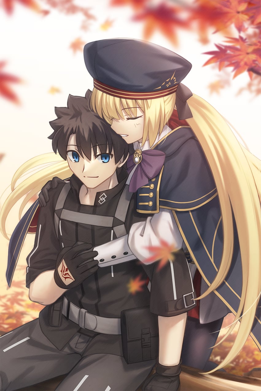 artoria pendragon, fujimaru ritsuka, and artoria caster (fate and 1 more) drawn by shoori_(migiha)