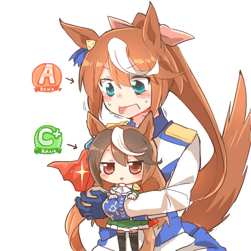 tokai teio and symboli rudolf (umamusume) drawn by rebecca_(keinelove)