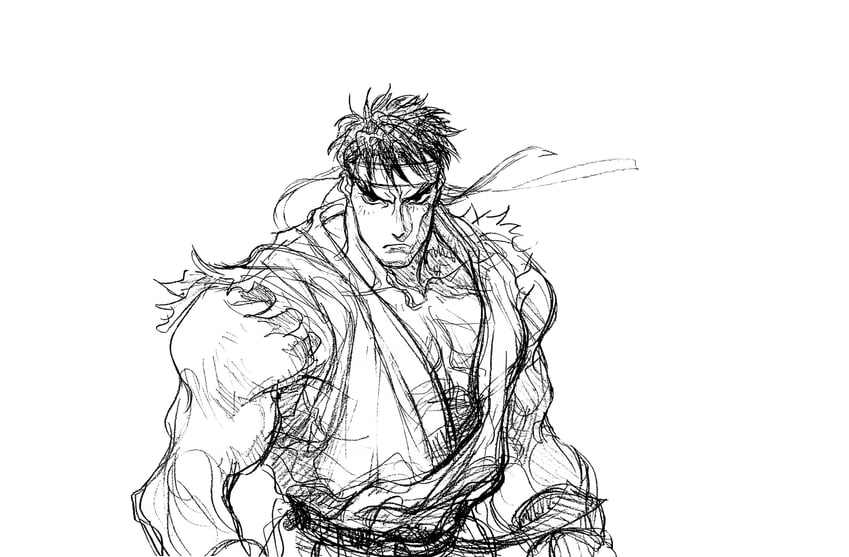 ryu (street fighter and 1 more) drawn by nishimura_kinu