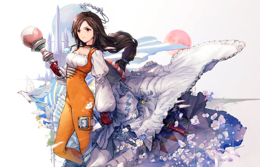 garnet til alexandros xvii (final fantasy and 1 more) drawn by yasushi_hasegawa