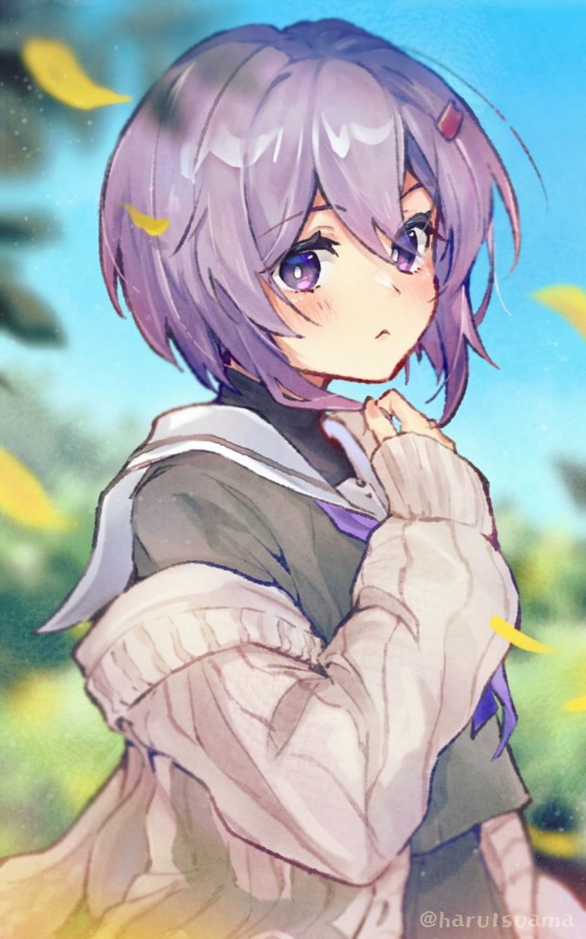 yuzuki yukari (voiceroid and 1 more) drawn by suama_(haruichi)