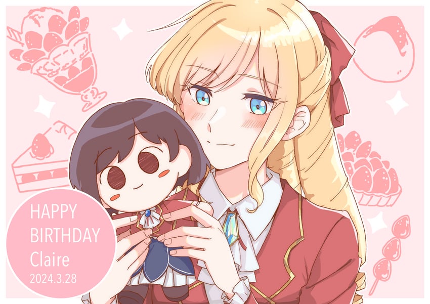 claire francois and rae taylor (watashi no oshi wa akuyaku reijou) drawn by kikorinolily