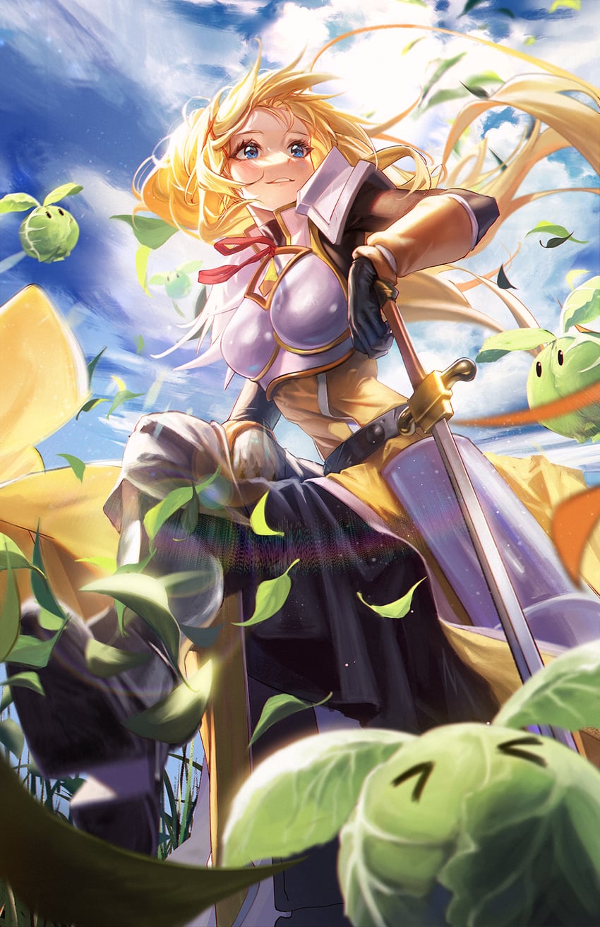darkness and cabbage (kono subarashii sekai ni shukufuku wo!) drawn by daniel_deng