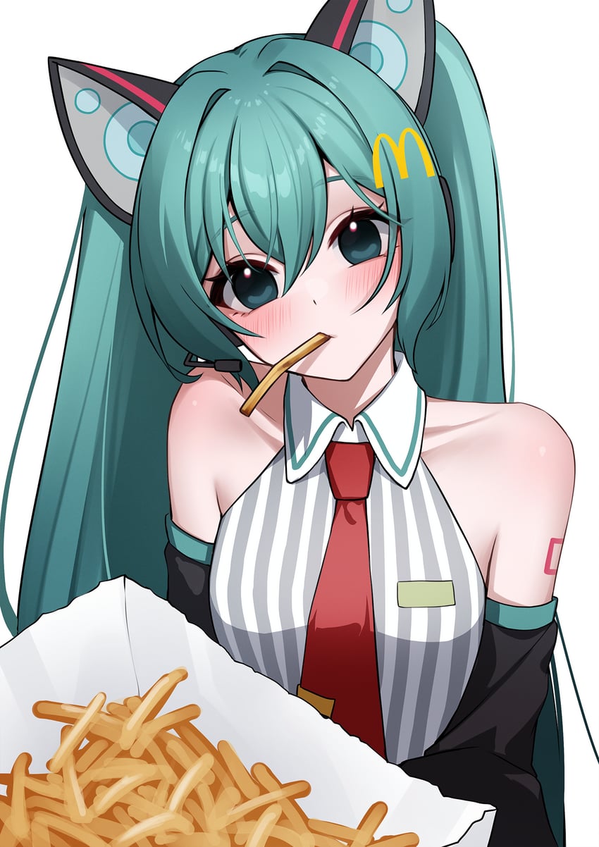 hatsune miku (vocaloid and 2 more) drawn by ankkoyom