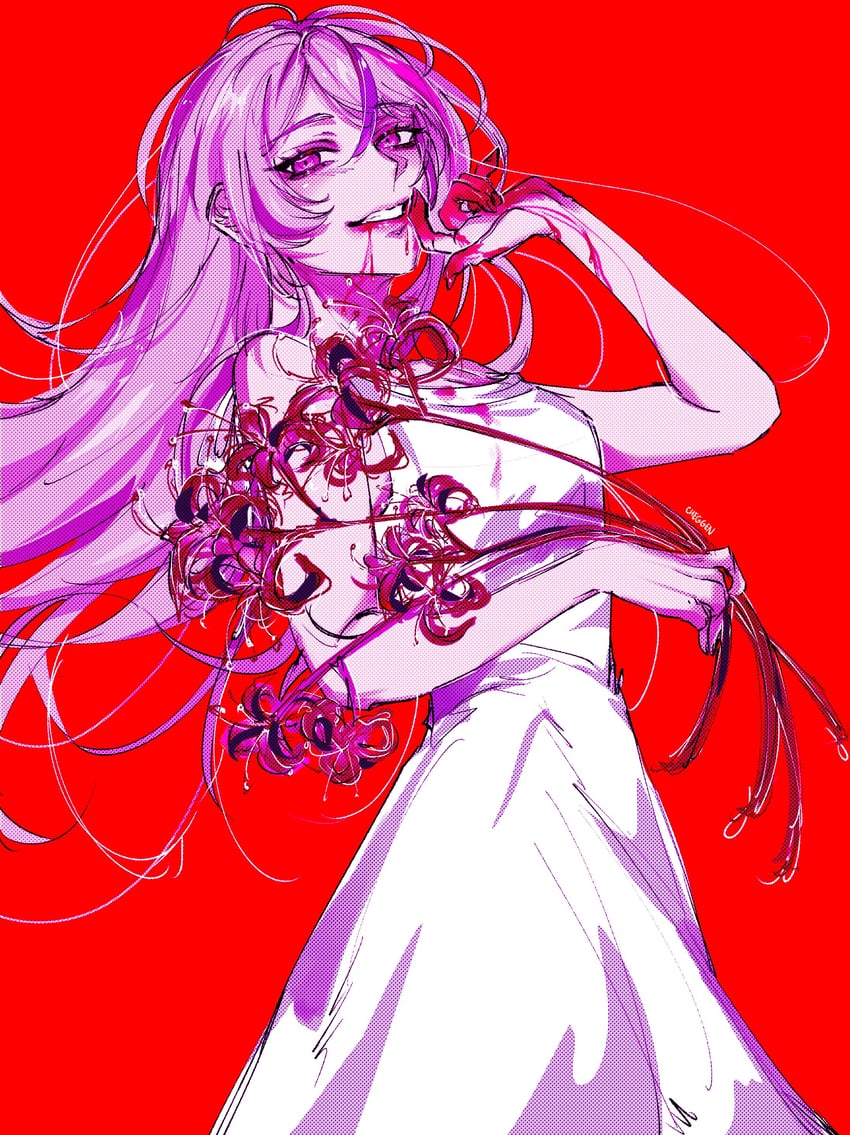 maria marionette (nijisanji and 1 more) drawn by elcheggen