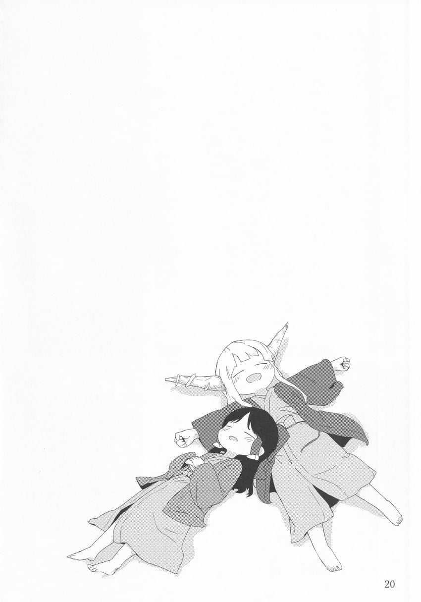 hakurei reimu and ibuki suika (touhou) drawn by kumamoto_(bbtonhk2)