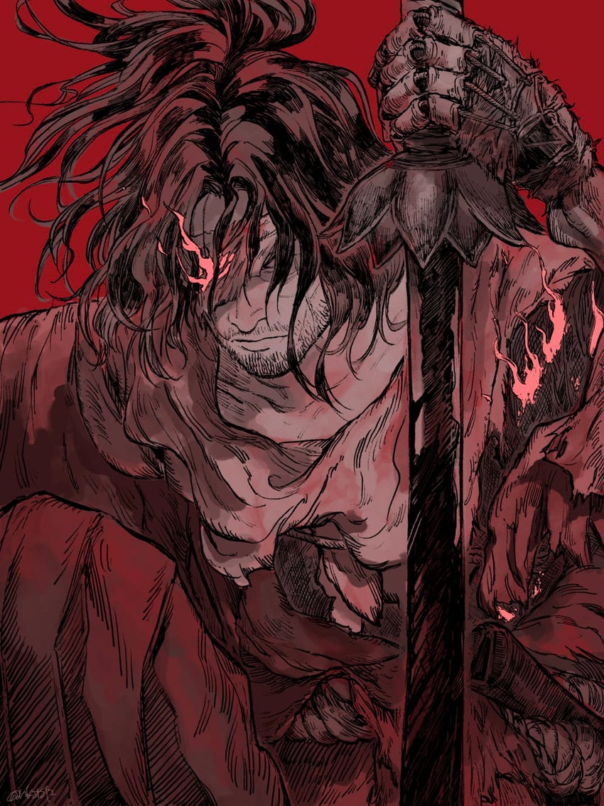 sekiro and shura (sekiro: shadows die twice) drawn by fune_(nkjrs12)