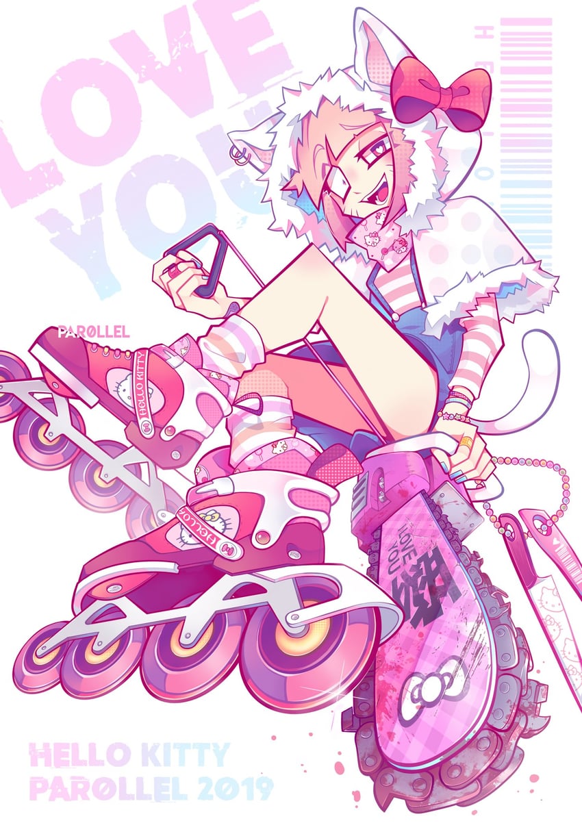 hello kitty (sanrio and 1 more) drawn by par0llel