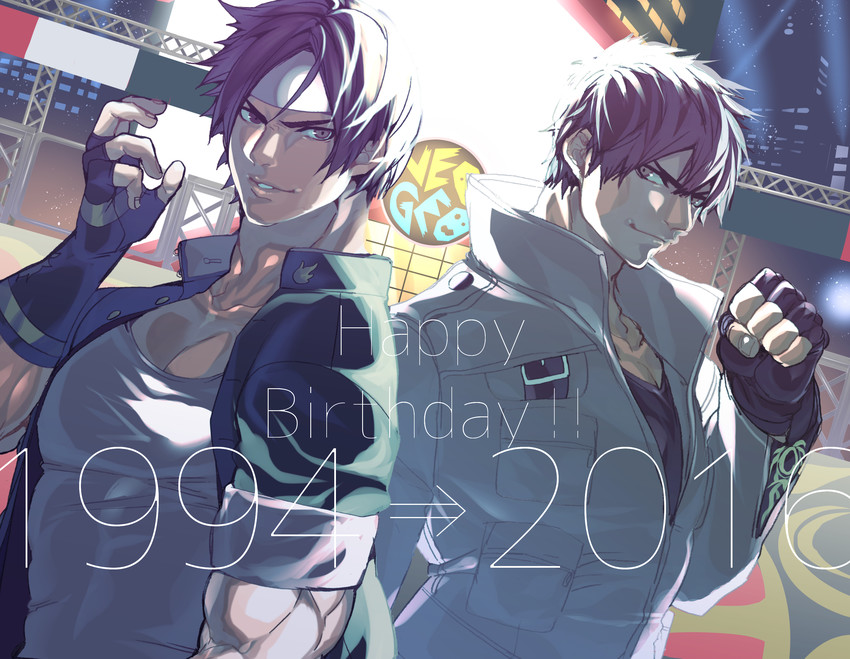 kusanagi kyou (the king of fighters and 2 more) drawn by zashima