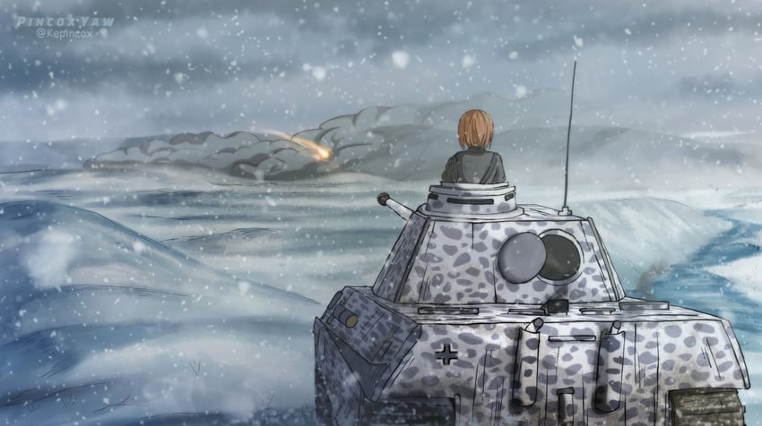 nishizumi miho (girls und panzer and 1 more) drawn by kepincox