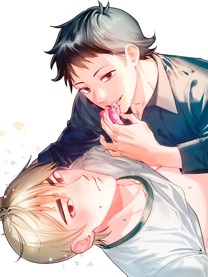 wallace wells and todd ingram (scott pilgrim and 1 more) drawn by nabang_muki
