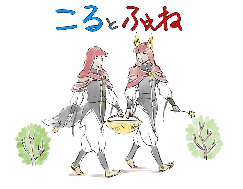 corsac albain and fennec albain (rwby) drawn by iesupa