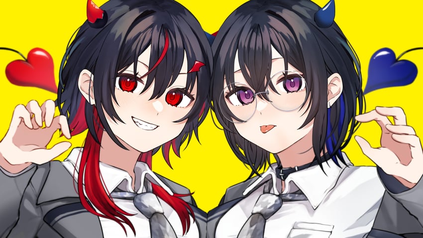 ichinose uruha and achiki (indie virtual youtuber and 2 more) drawn by arisyooon