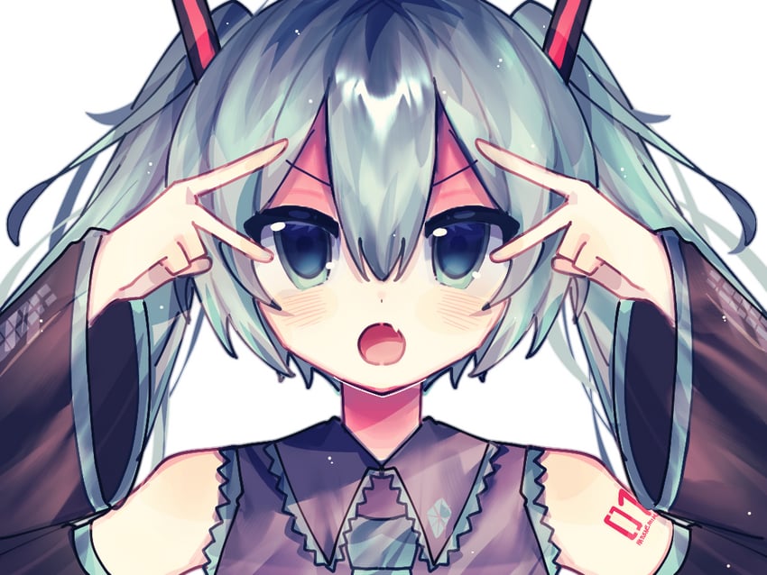 hatsune miku (vocaloid and 1 more) drawn by acg49