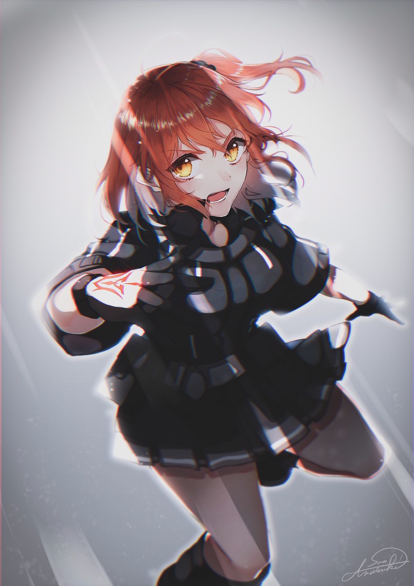fujimaru ritsuka (fate and 1 more) drawn by suna_co