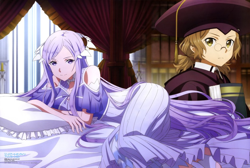 quinella and cardinal (sword art online and 1 more) drawn by aquastar_inc.