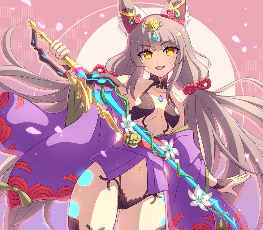 shuten douji and nia (fate and 3 more) drawn by enni