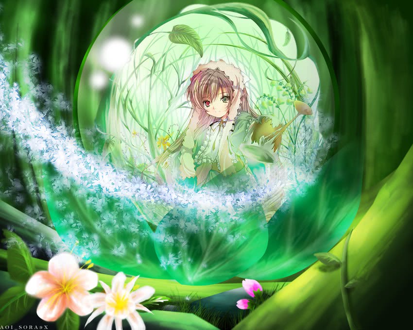 suiseiseki (rozen maiden) drawn by yamamoto_nori and yukiru_(kuroneko-13)