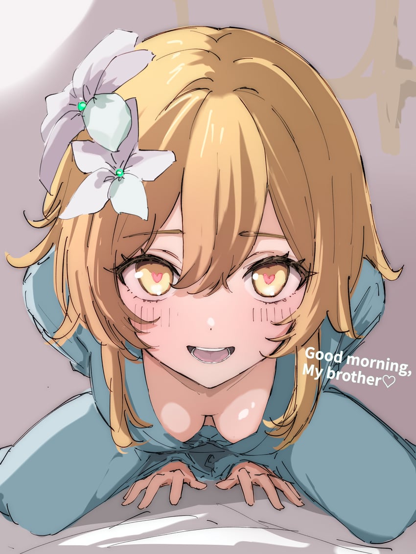 lumine (genshin impact and 1 more) drawn by ukitaryu