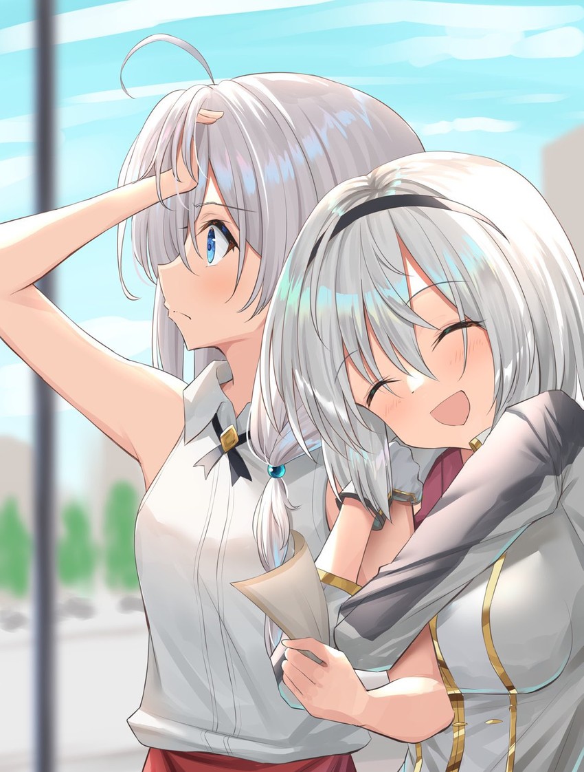 elaina and amnesia (majo no tabitabi) drawn by kanaria_hisagi