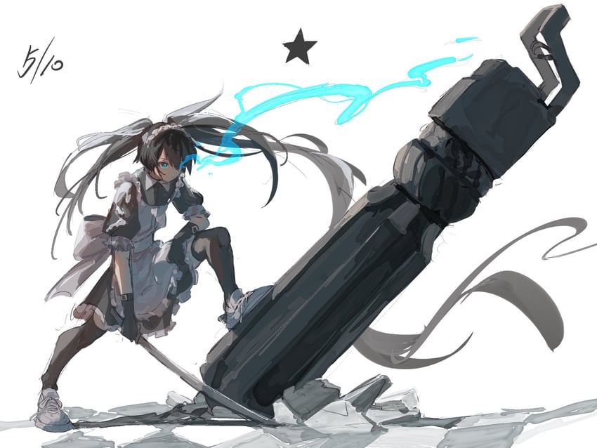 black rock shooter (black rock shooter) drawn by mutomorokoshi