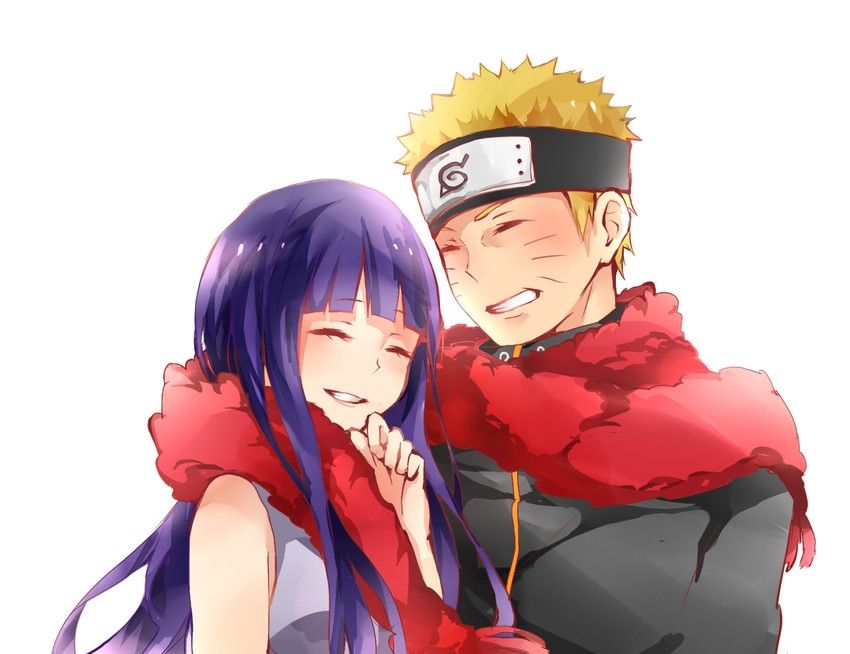 uzumaki naruto and hyuuga hinata (naruto and 1 more) drawn by ui+