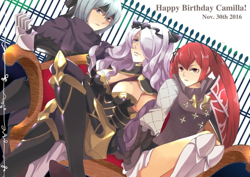 camilla, selena, and beruka (fire emblem and 1 more) drawn by renkonmatsuri