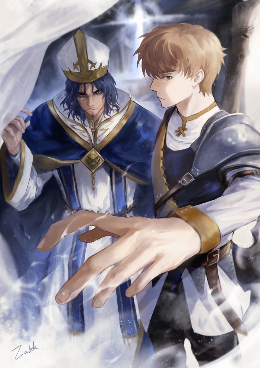 alger wilson and derrick berg (lord of the mysteries) drawn by akkking
