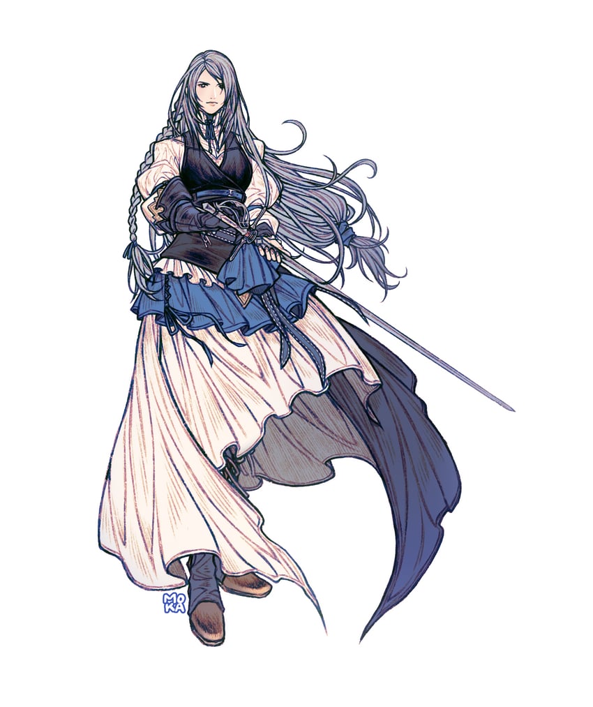 jill warrick (final fantasy and 1 more) drawn by moka_(coffeebear-sama)