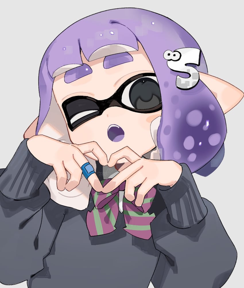 inkling player character and inkling girl (splatoon) drawn by sabata_saba