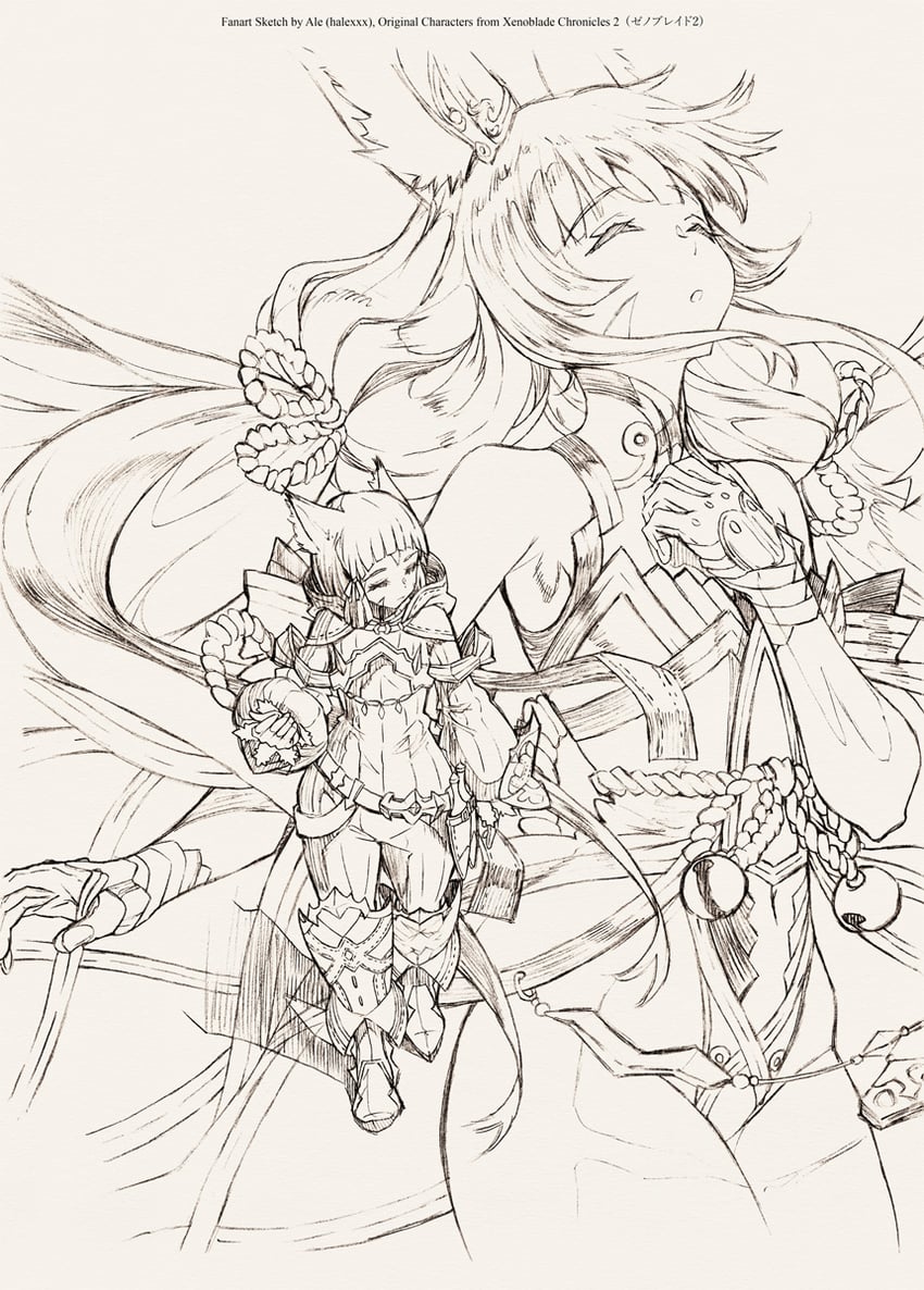 nia (xenoblade chronicles and 1 more) drawn by ale_(ale_halexxx)