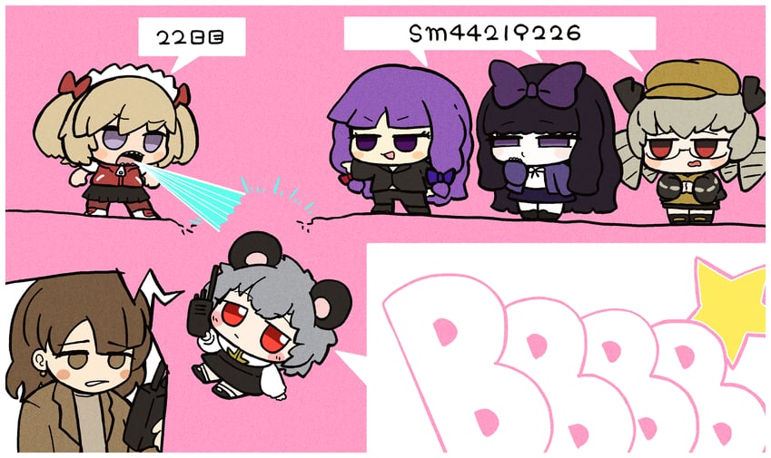 patchouli knowledge, nazrin, star sapphire, luna child, sunny milk, and 6 more (touhou and 2 more) drawn by muimui_(4242564muimui)
