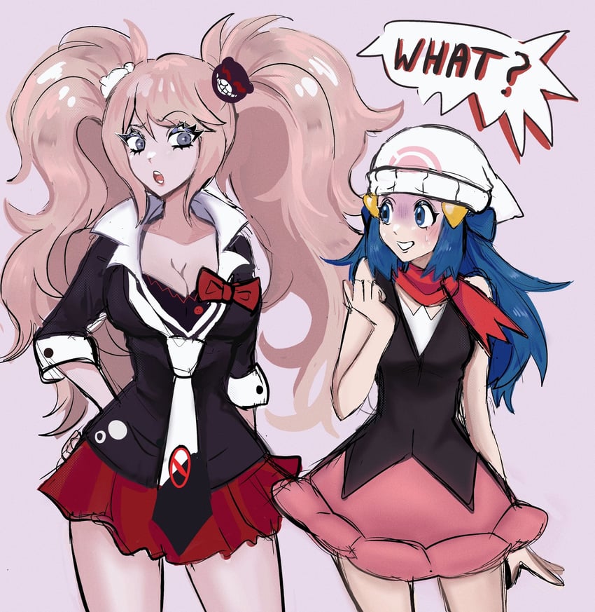 dawn, enoshima junko, and toyoguchi megumi (pokemon and 3 more) drawn by d4wnselette