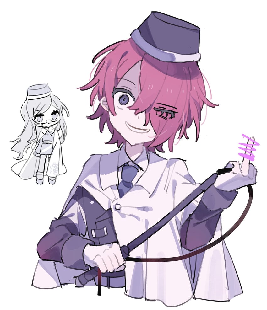 yomi hellsmile and martina electro (master detective archives: rain code) drawn by hwr33m