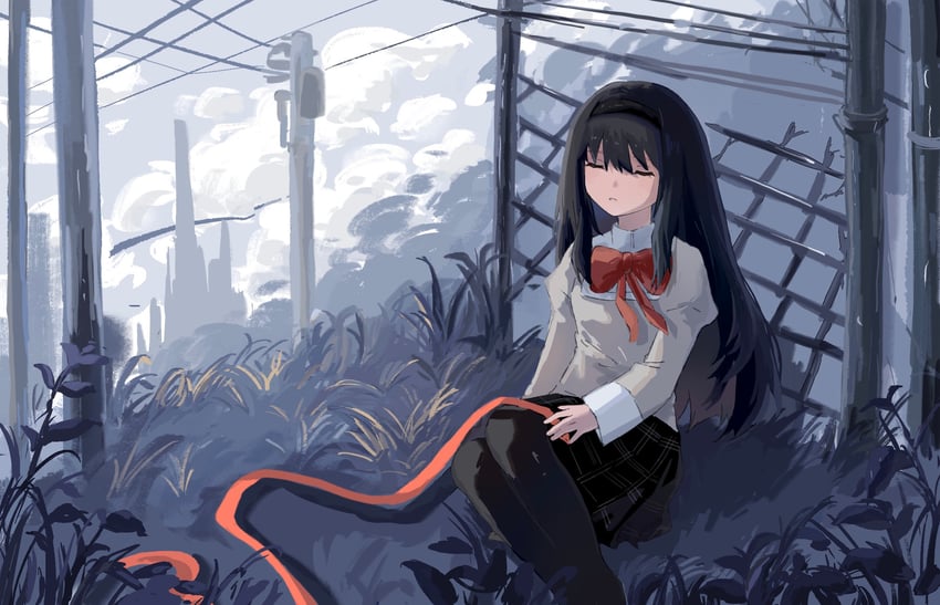 akemi homura (mahou shoujo madoka magica) drawn by usui_(bodong)