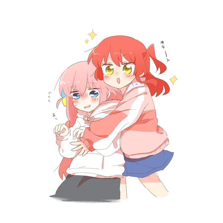 gotoh hitori and kita ikuyo (bocchi the rock!) drawn by rebecca_(keinelove)