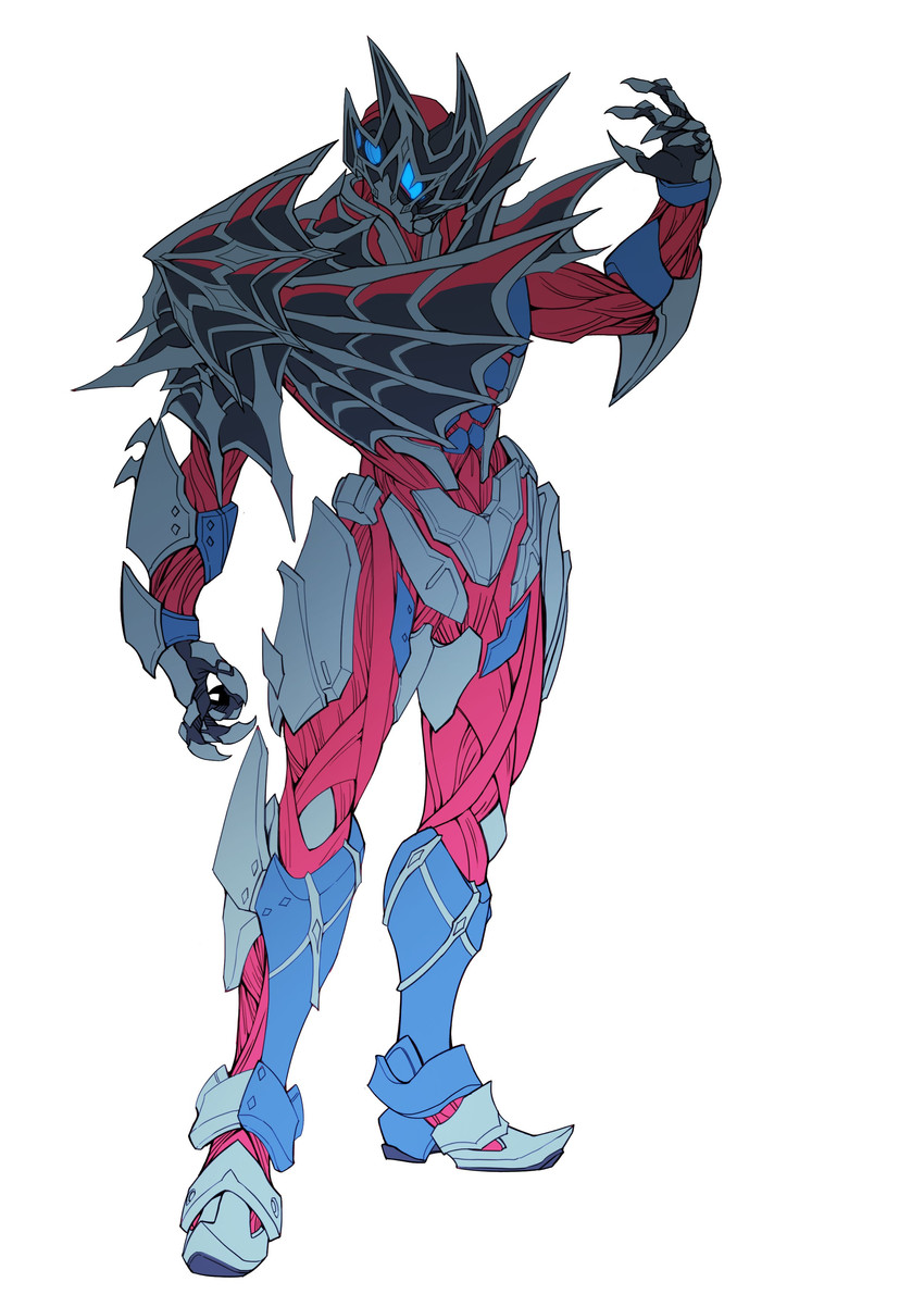 kamen rider demons (kamen rider and 1 more) drawn by catball1994