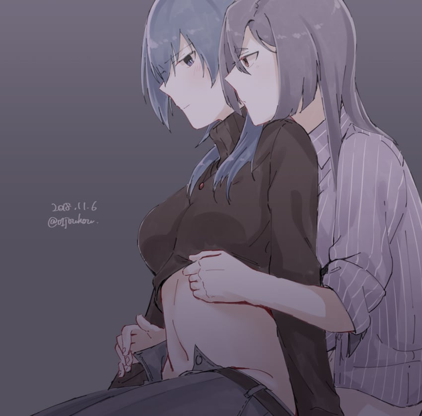origami yukari and souraku yuzuki (toji no miko) drawn by jouhou