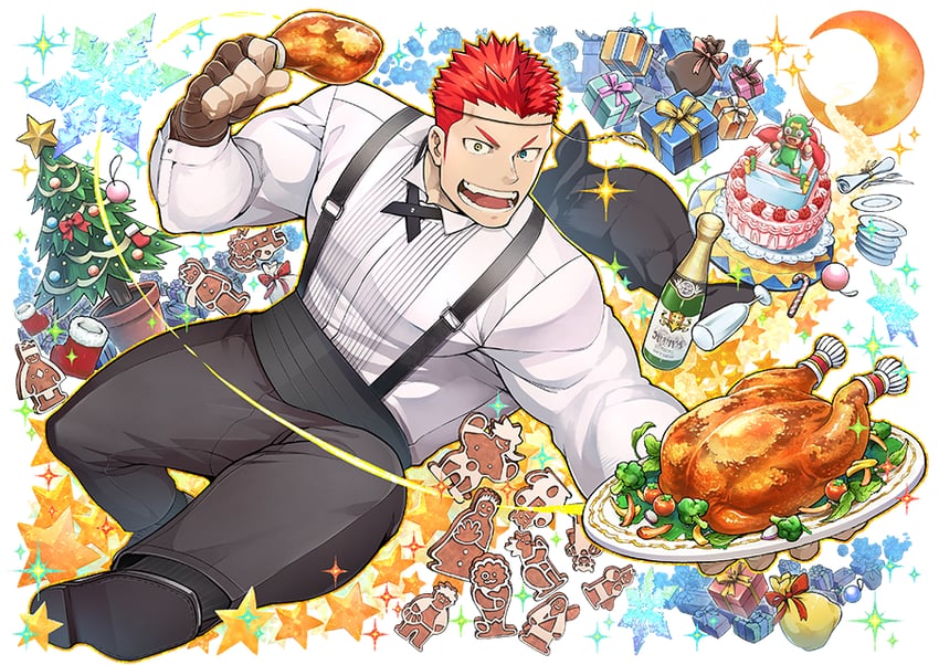 ikusaba daisuke, horkeu kamui, houzouin oniwaka, taurus mask, snow, and 8 more (tokyo afterschool summoners) drawn by naop_(anything)