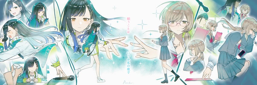 shiraishi an and azusawa kohane (project sekai) drawn by jingzhaowhale