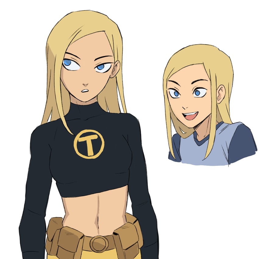 terra (dc comics and 1 more) drawn by genniax