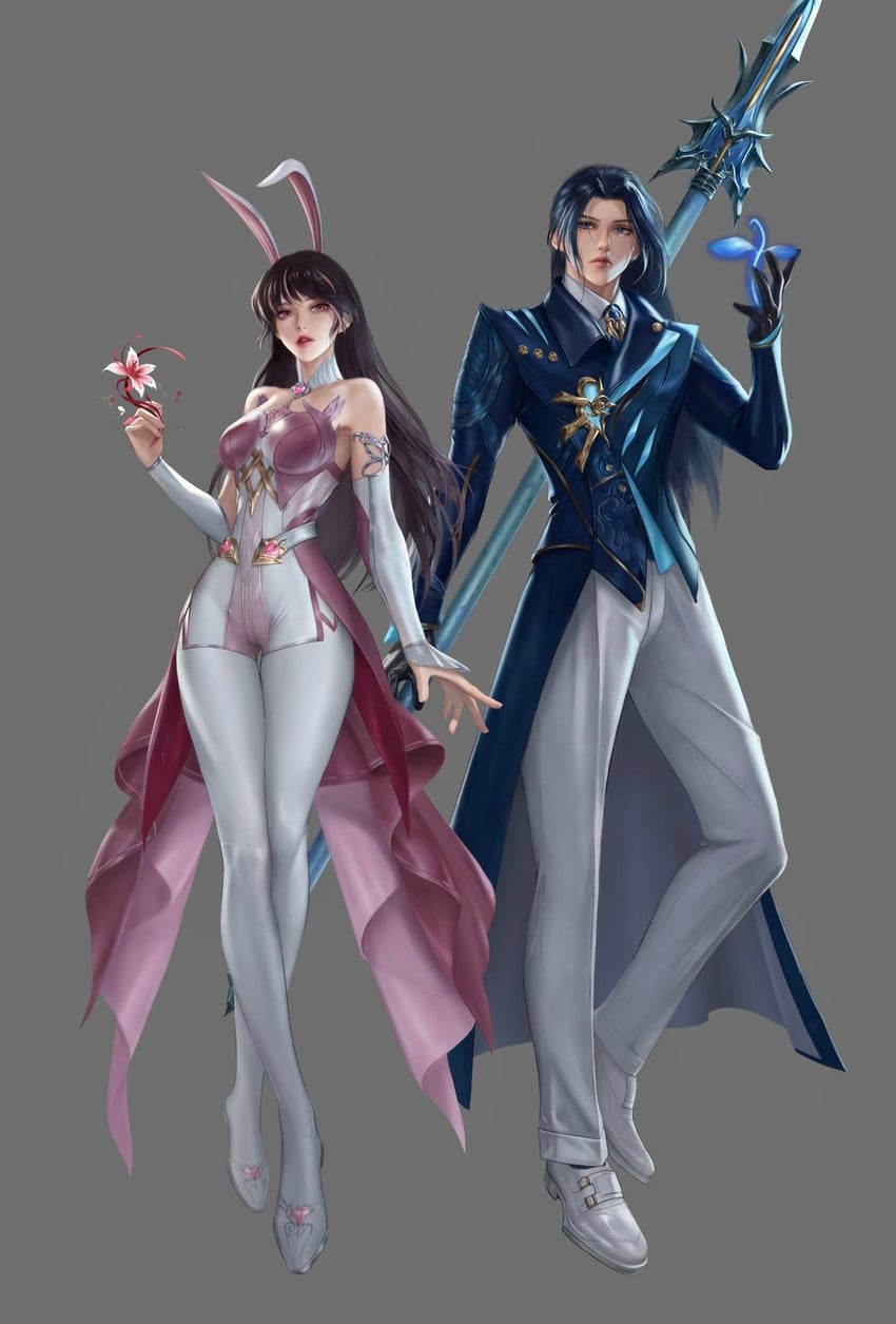 xiao wu and tang san (douluo dalu) drawn by dashxxxx