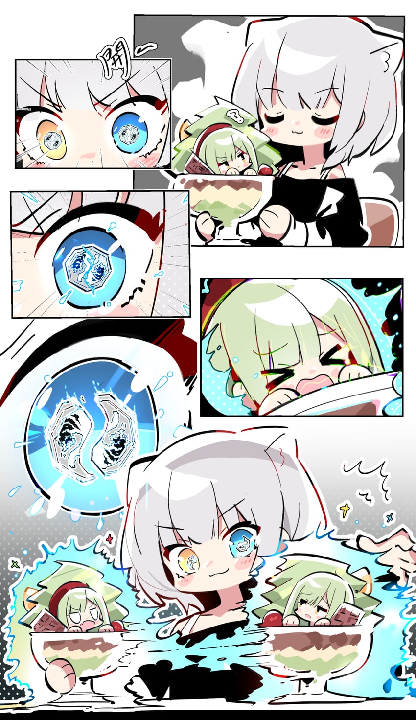 wakaba mutsumi, kaname raana, and mortis (bang dream! and 1 more) drawn by zhanzhangzlw