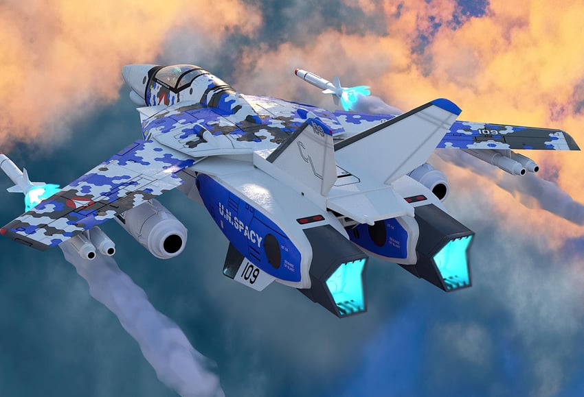 vf-1 (macross and 2 more) drawn by dapperman