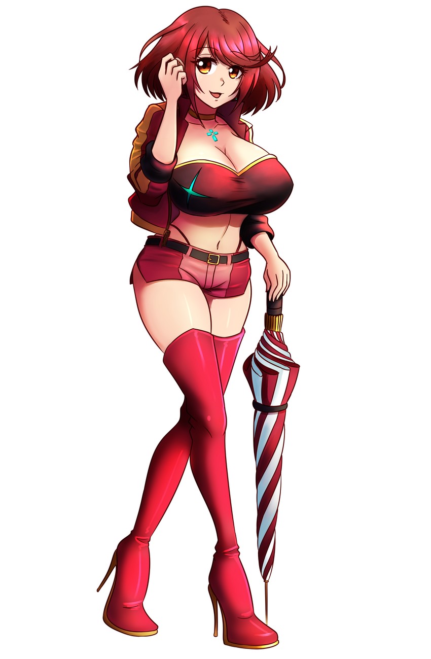 pyra (xenoblade chronicles and 1 more) drawn by will_(willanator93)